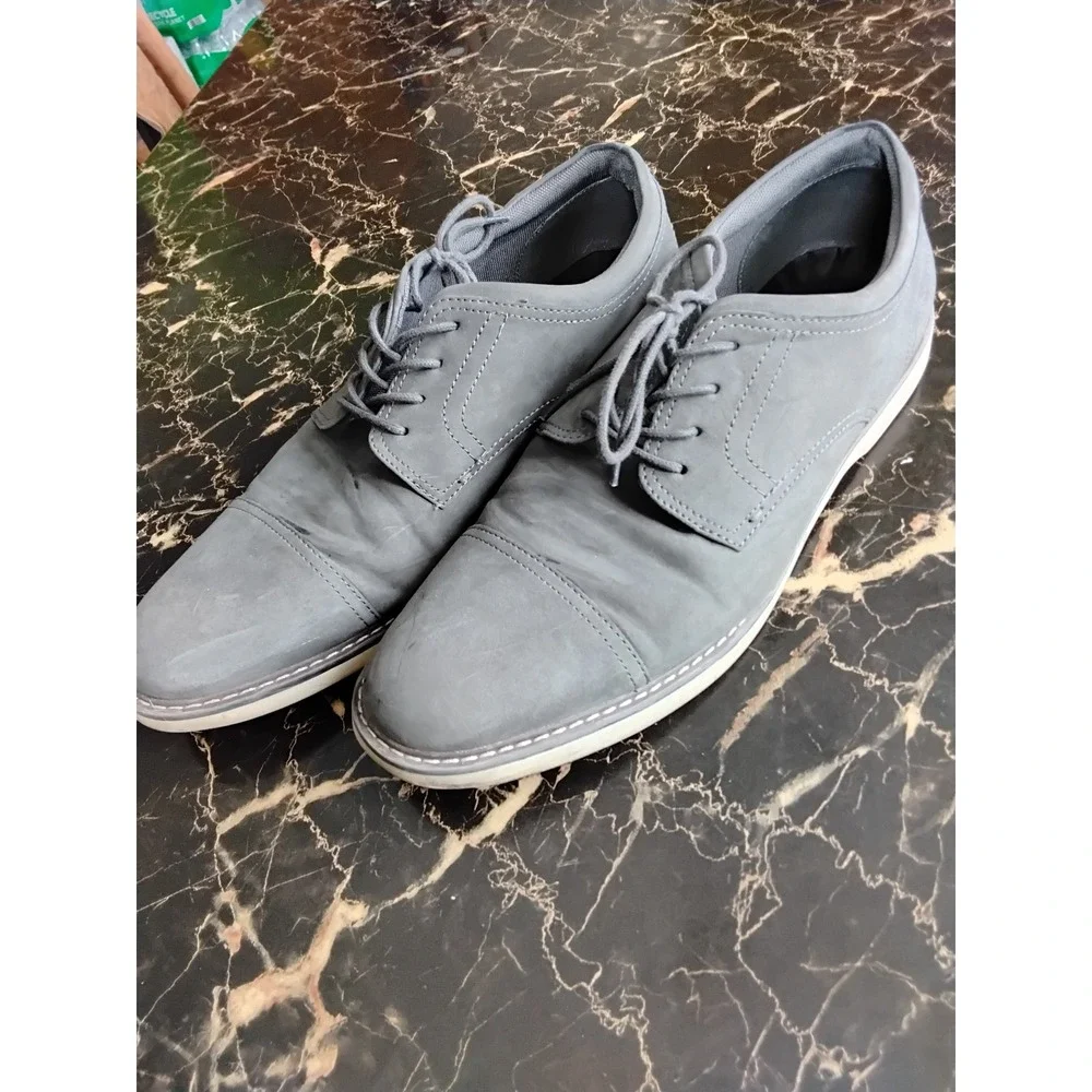 Alfani Theo Mens Grey‎ Cap Toe Oxford Shoes Memory Foam Size 13M 100177272MN